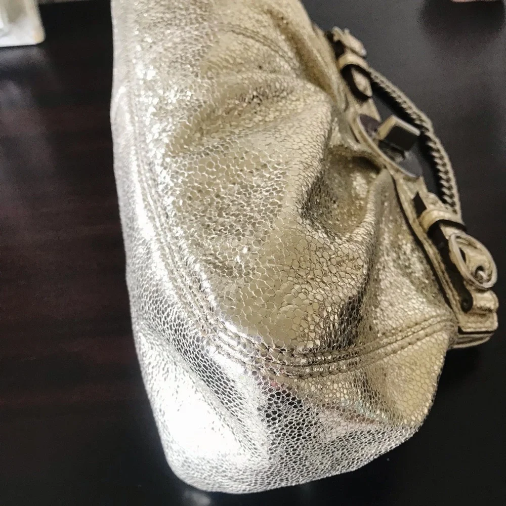 Coach Legacy Turnlock Metallic Leather Handbag Clutch 2009 14210 - Picture 15 of 16